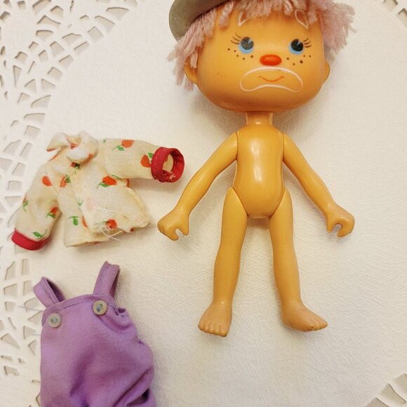 Vintage Picka Berry Circus Clown Doll 1982. Raspberry Herbert, Made in Hong Kong - Picture 4 of 5